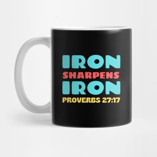 Iron Sharpens Iron | Biblical Typography Mug